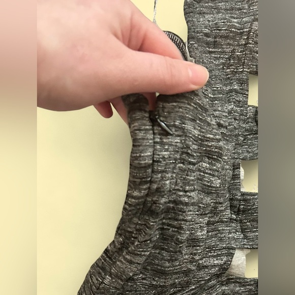 Abercrombie & Fitch Gray Textured Skater Dress Cutout Back Size Small - Picture 3 of 4